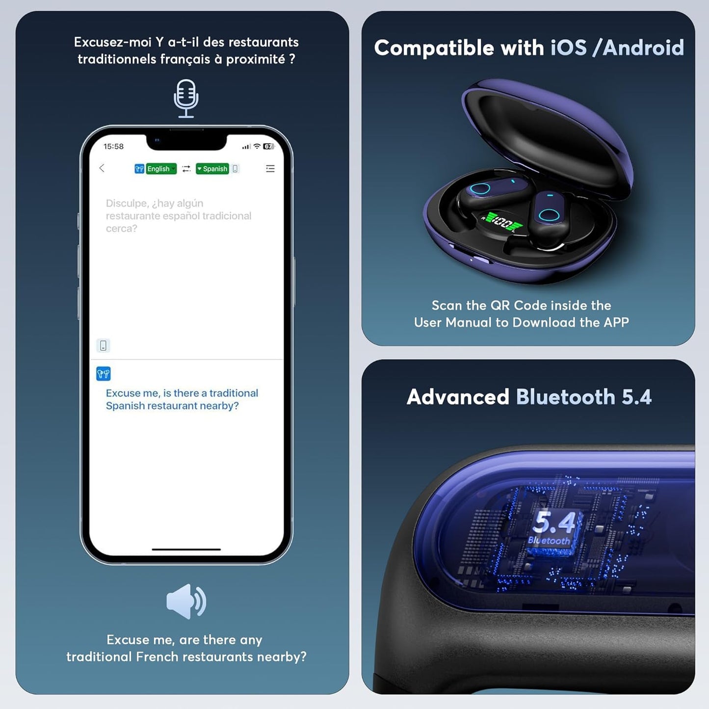 InfinityConnect Translation Earbuds™