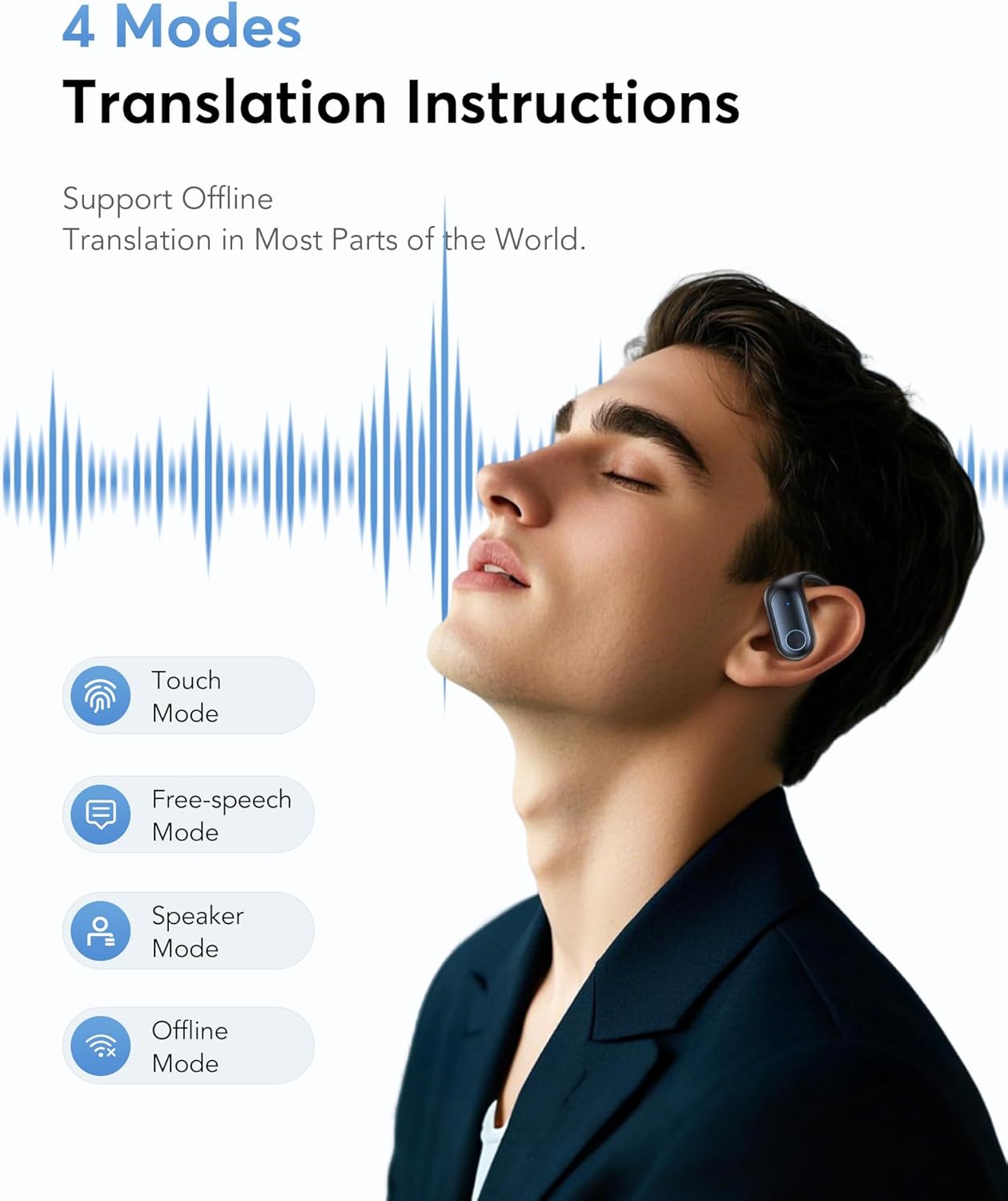 Sapphire AI Translation Earbuds™