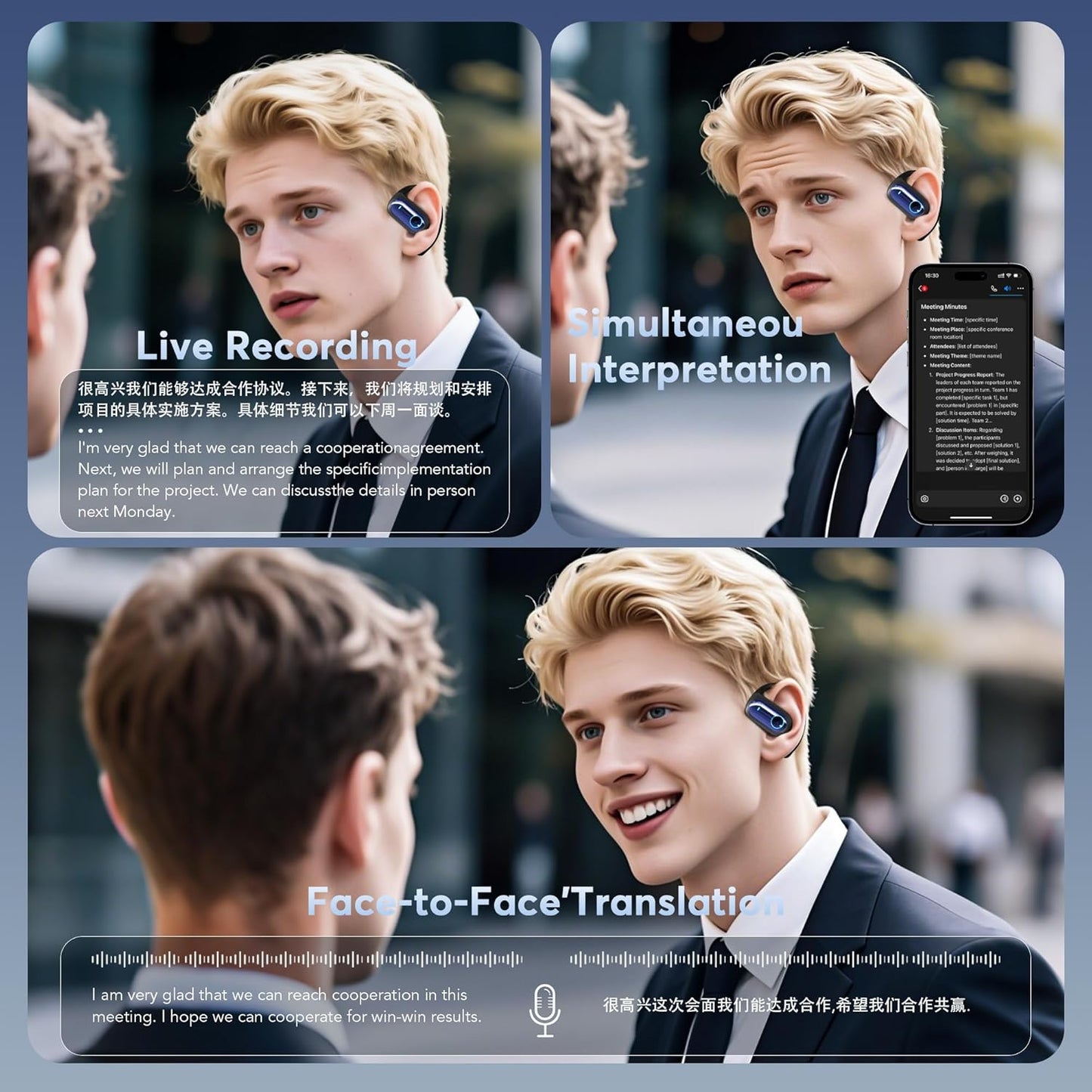 InfinityConnect Translation Earbuds™