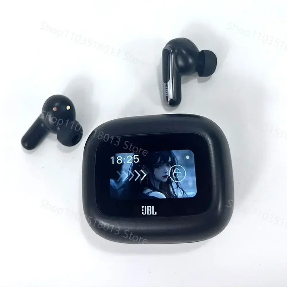 JBL Live Beam 3 True Wireless Bluetooth Earbuds Noise Cancelling Headset with LED Smart Display Box