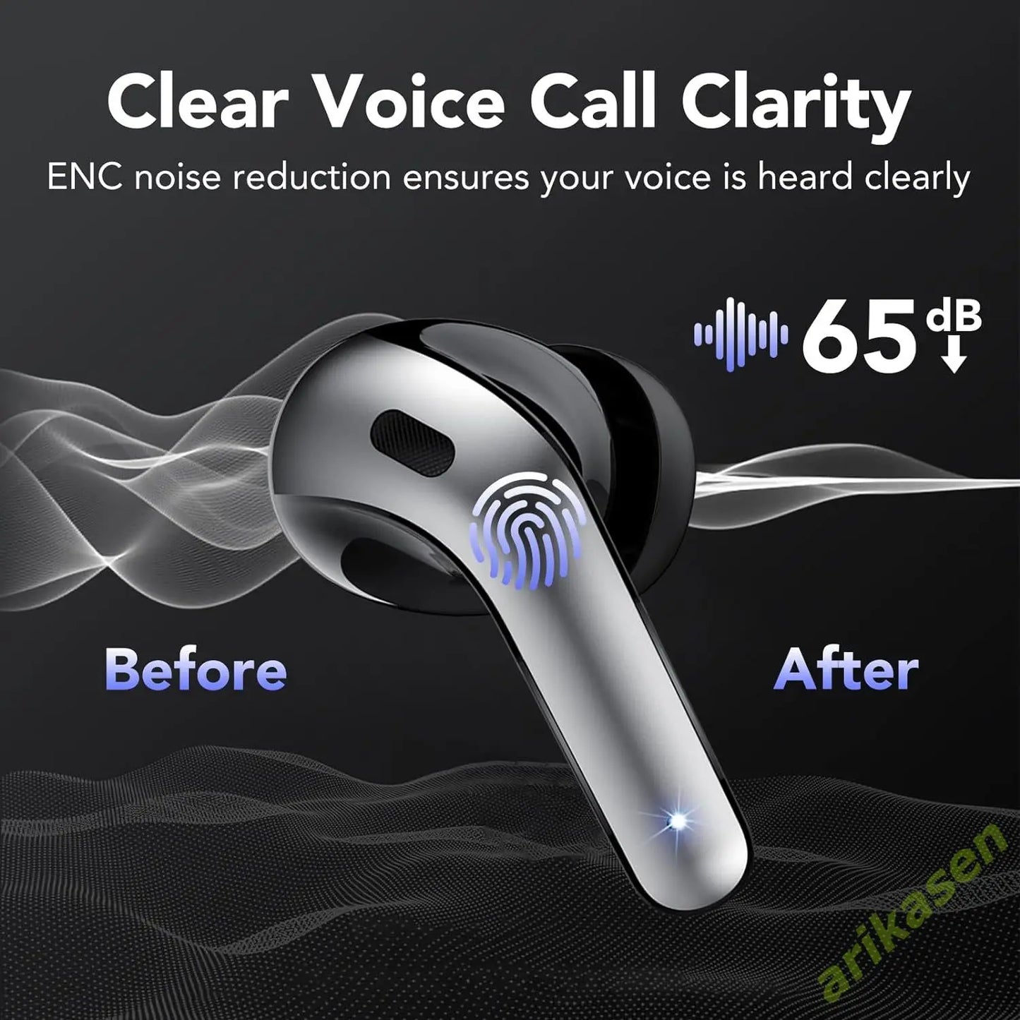 Premium Sound Earbuds with 52-Hour Playtime™